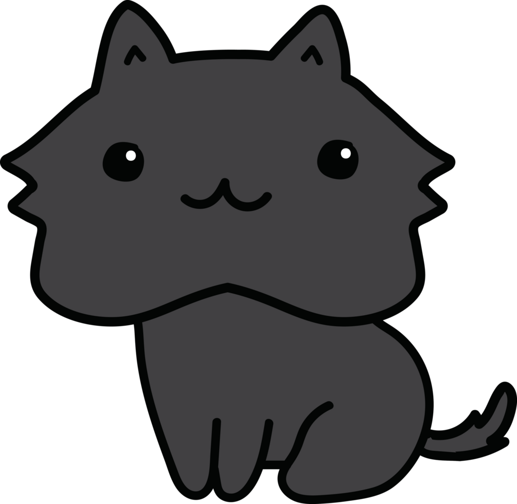 cute cat cartoon. kitty pet png