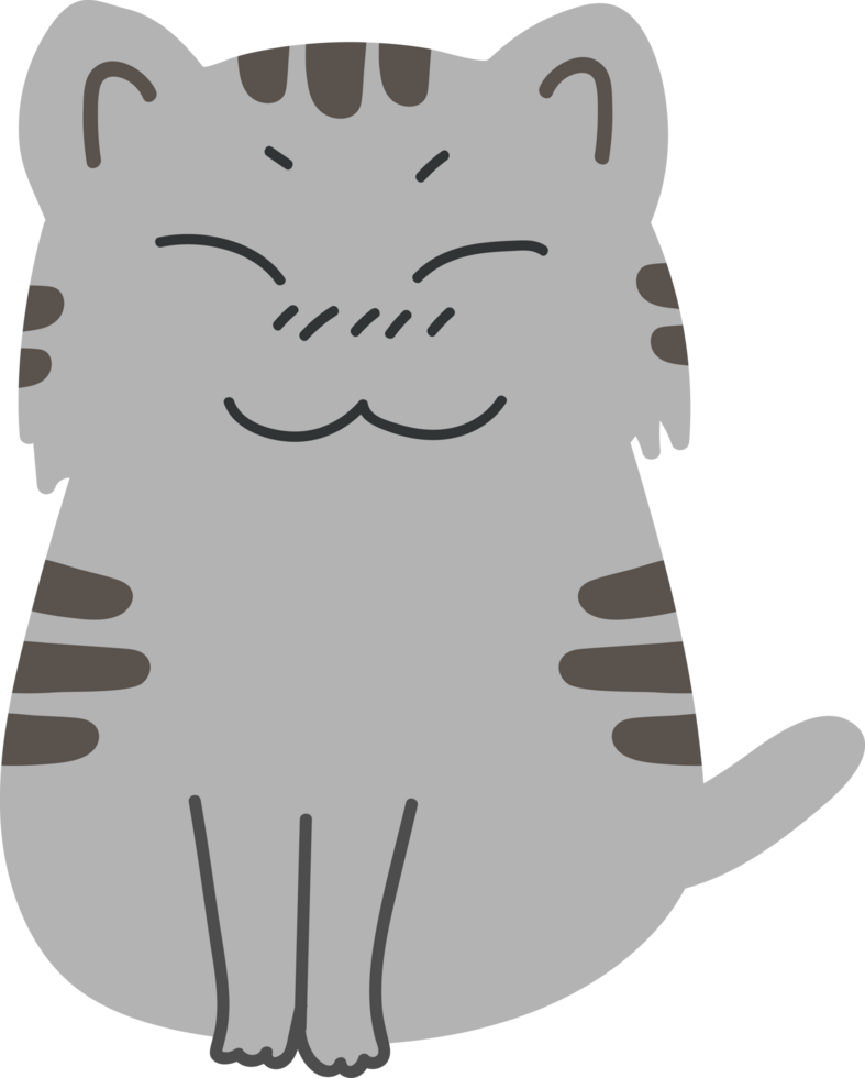 cute cat cartoon. kitty pet png