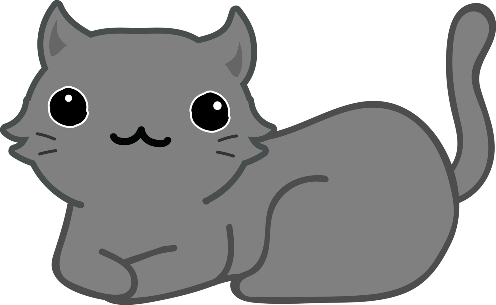 lindo gato de dibujos animados. gatito mascota png