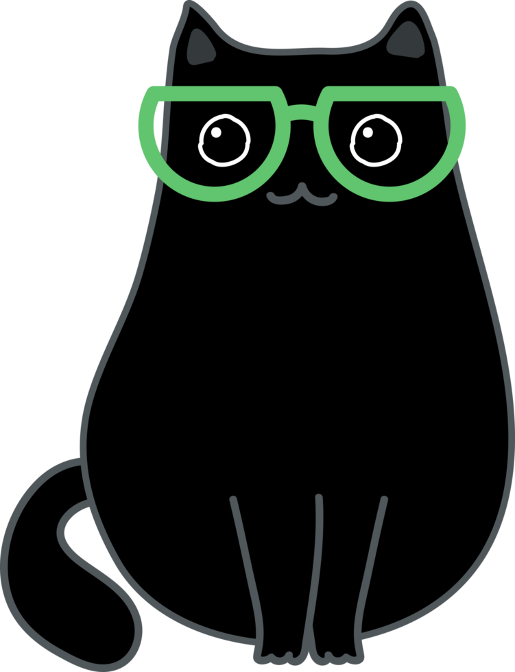 cute cat cartoon. kitty pet png