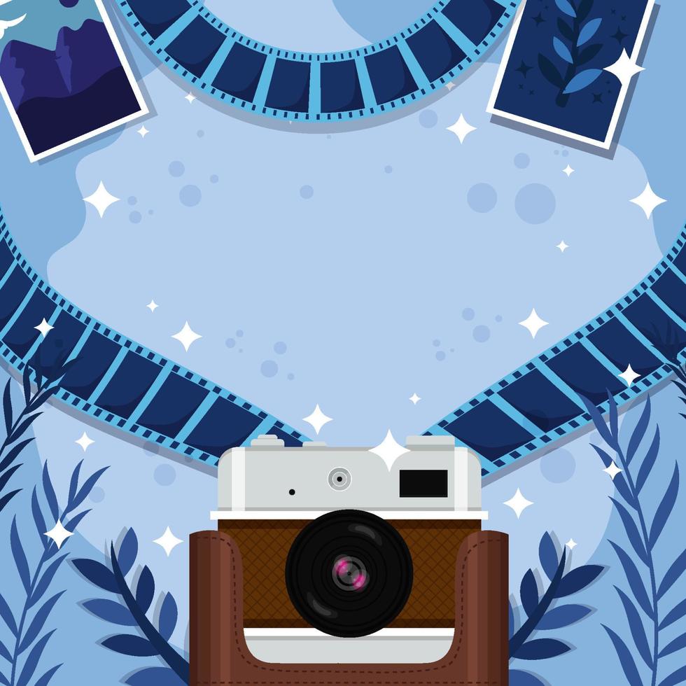 fondo del día mundial de la fotografía vector