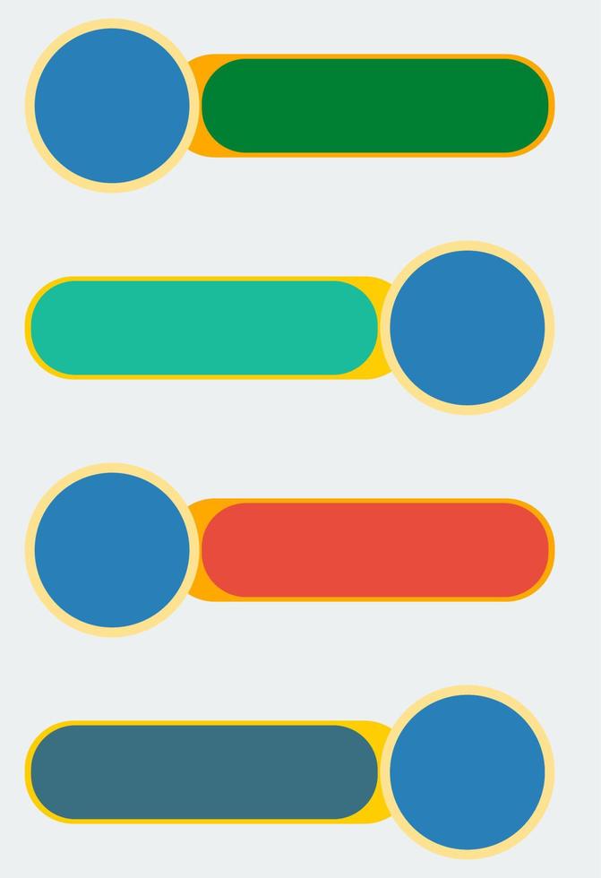 Editable Vector of Infographic Template with Circle Bullet Elements for Banner or Data Visualization