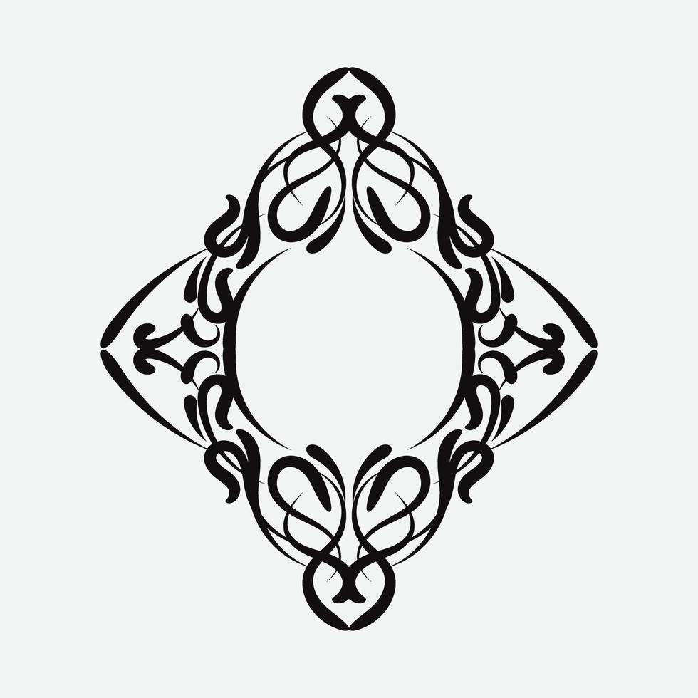vintage frame. vintage ornament. tarditional frame isolated on white background vector