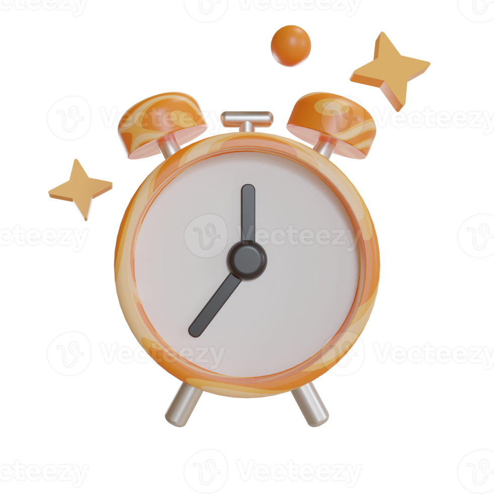 3d Illustration Object icon alarm png