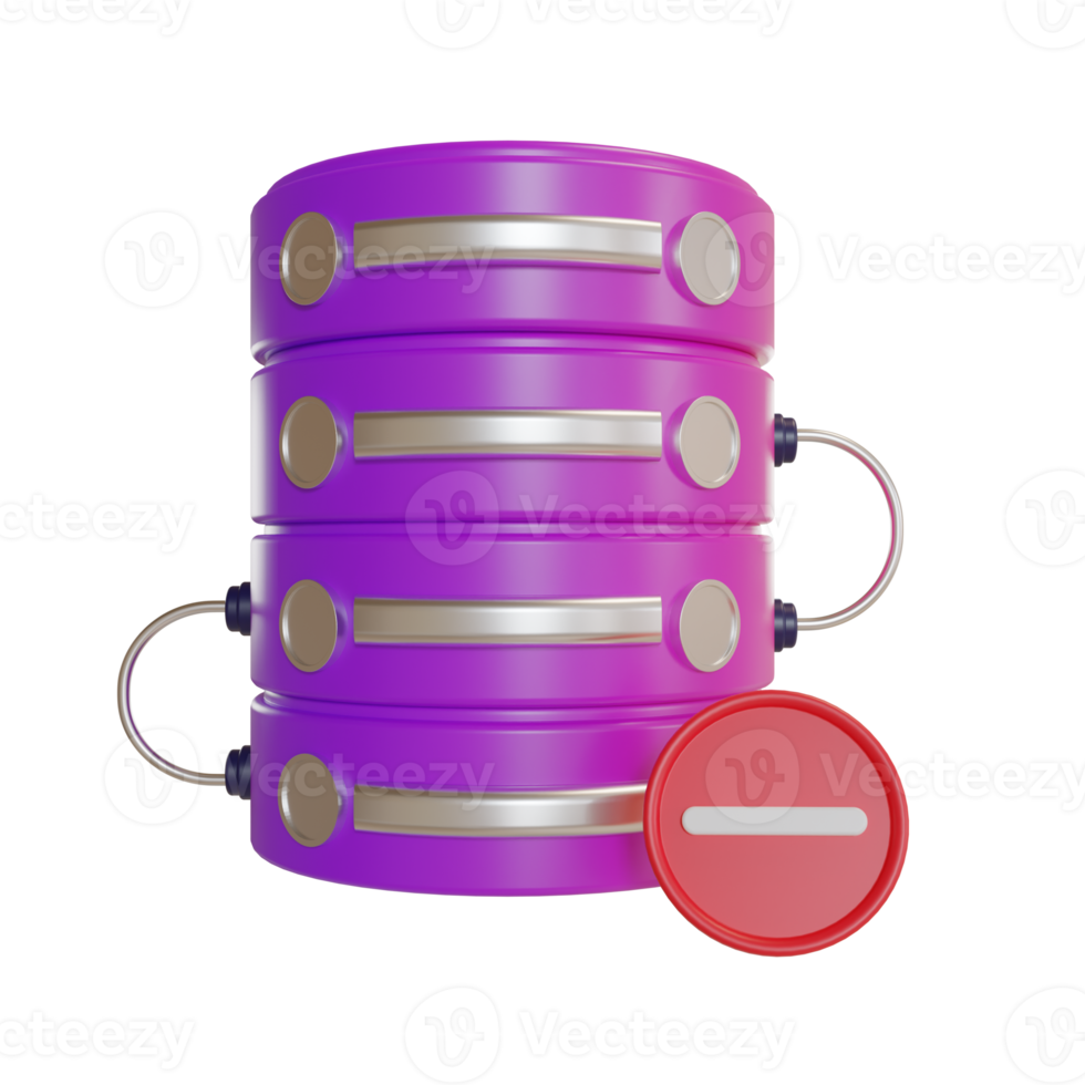 3d Illustration Object icon server png