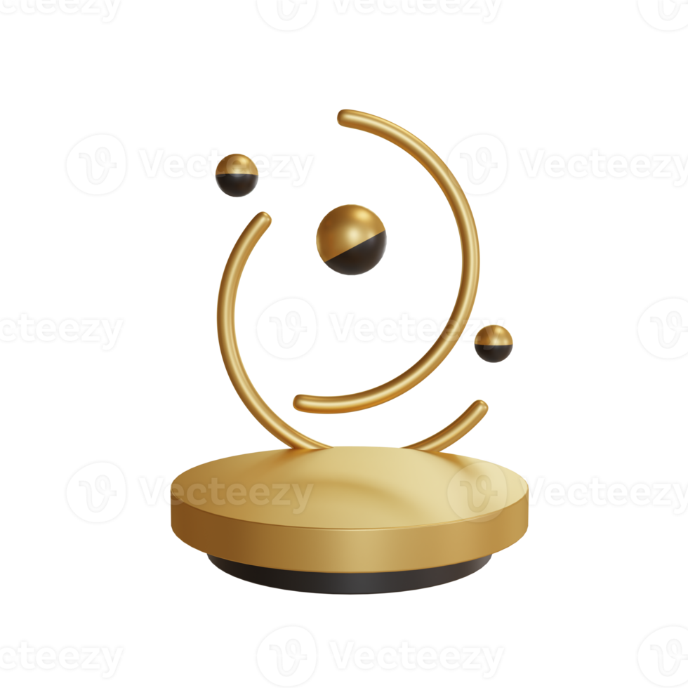 3d Illustration Object podium png