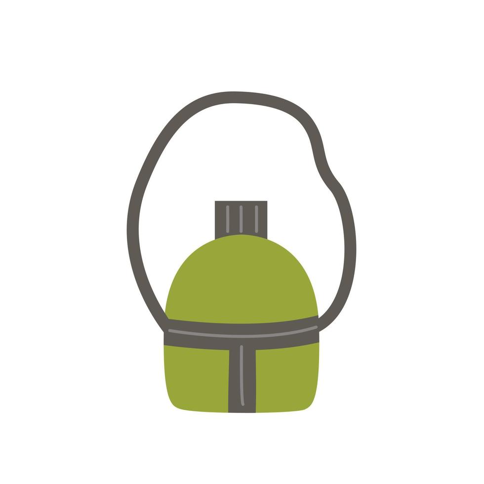 Vector illustration of hand drawn flask on white background.