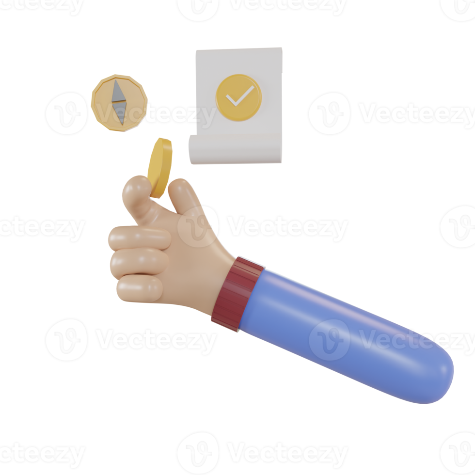 3d Illustration Object icon finance png