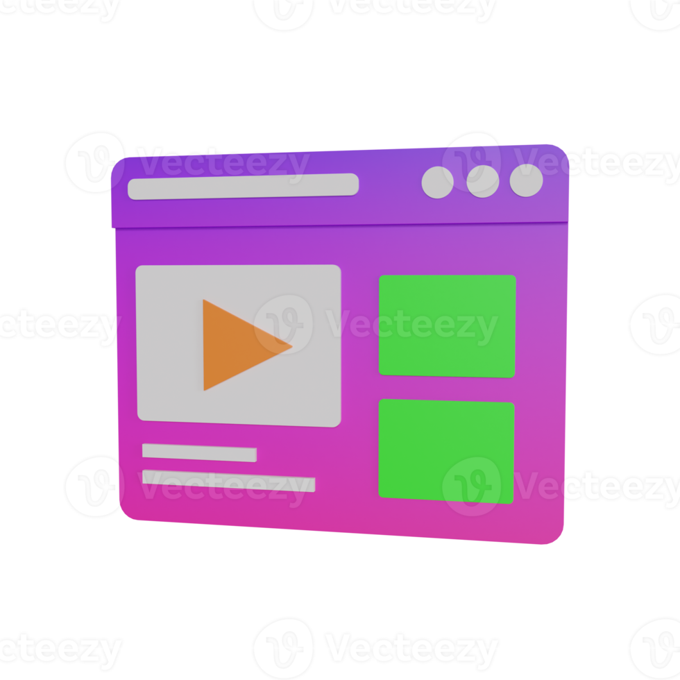 3D illustratie objectpictogram sociale media kan worden gebruikt voor web, app, info graphic, enz png