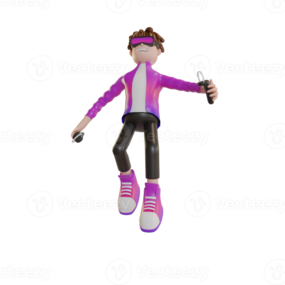 3D Illustration Object Character Metaverse png