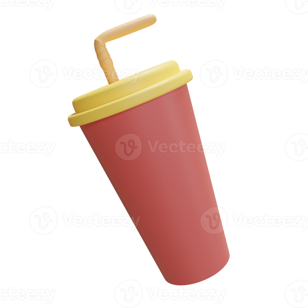 3d Illustration Object icon drink cup Can be used for web, app, info graphic, etc png