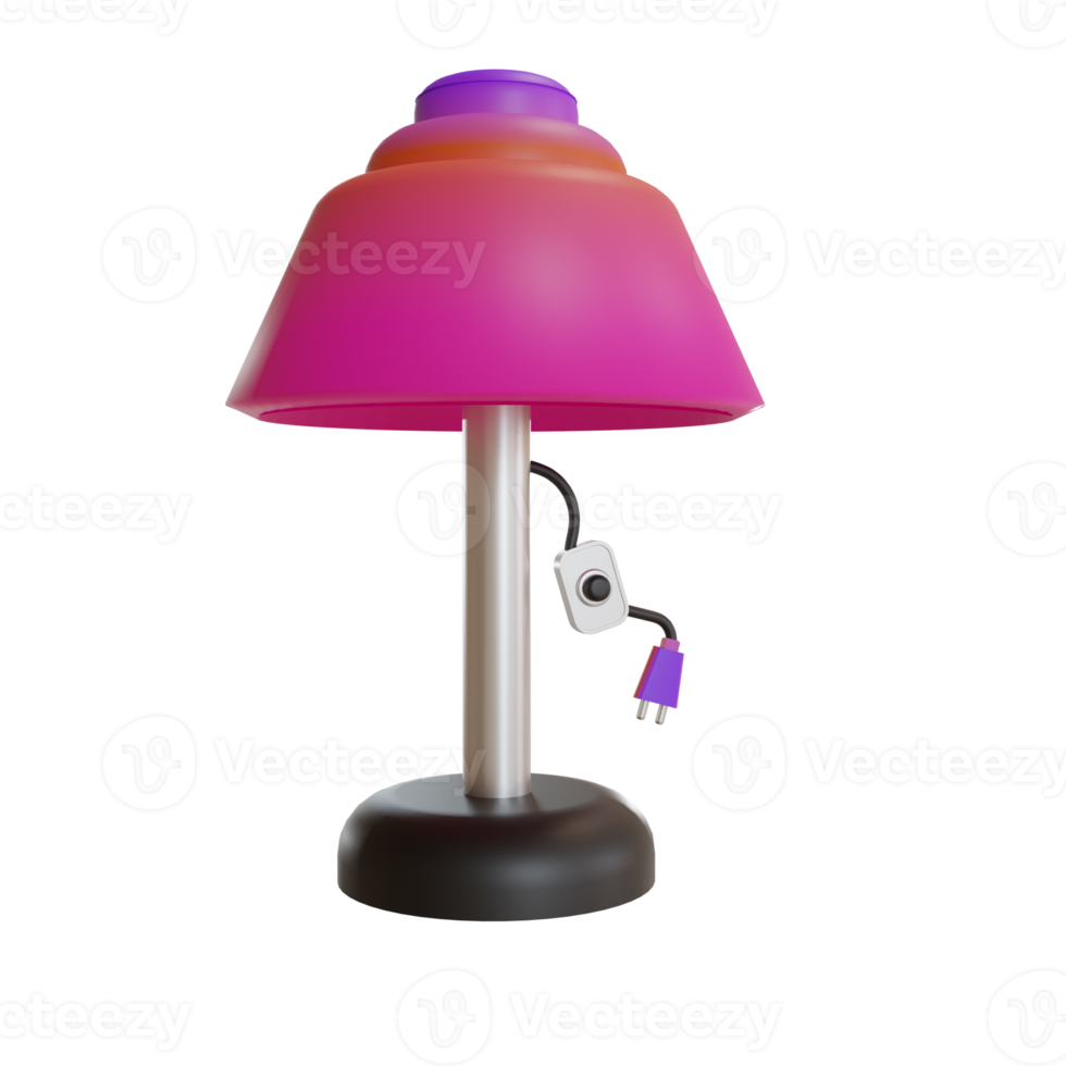 3d Illustration Object icon Night Lamp Can be used for web, app, info graphic, etc png