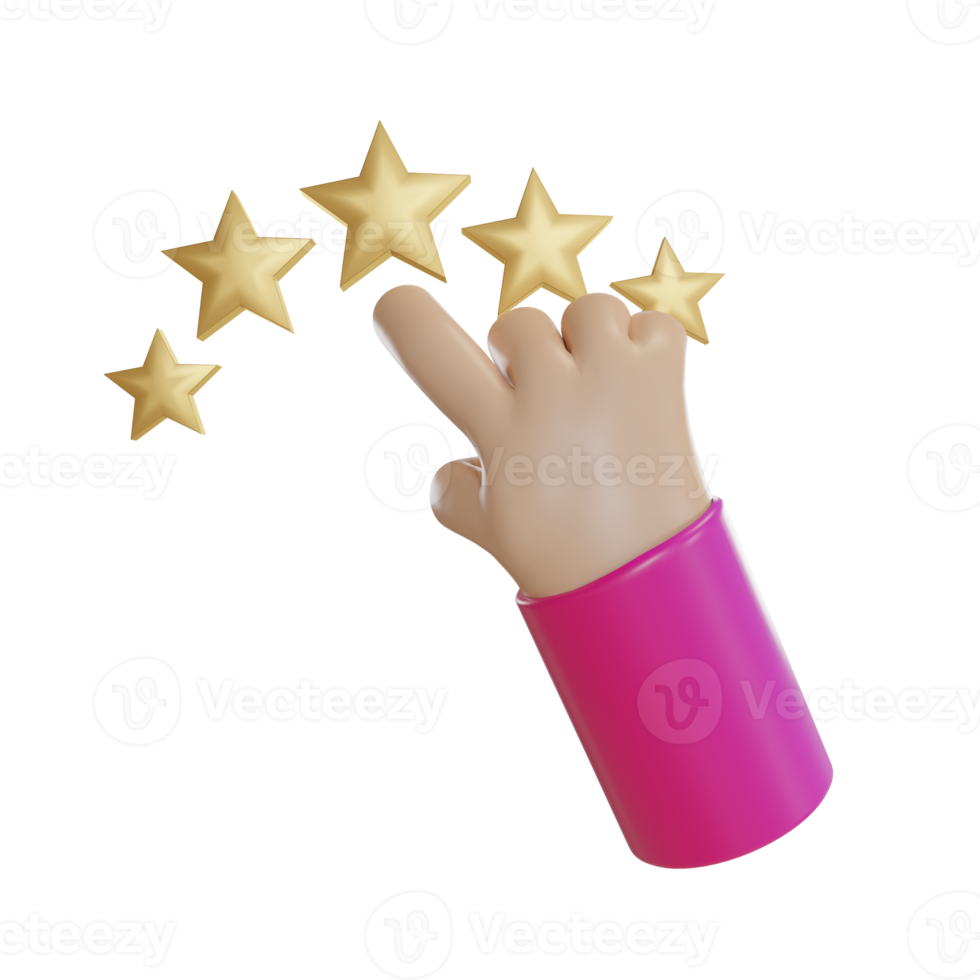 3d Illustration Object icon rating png