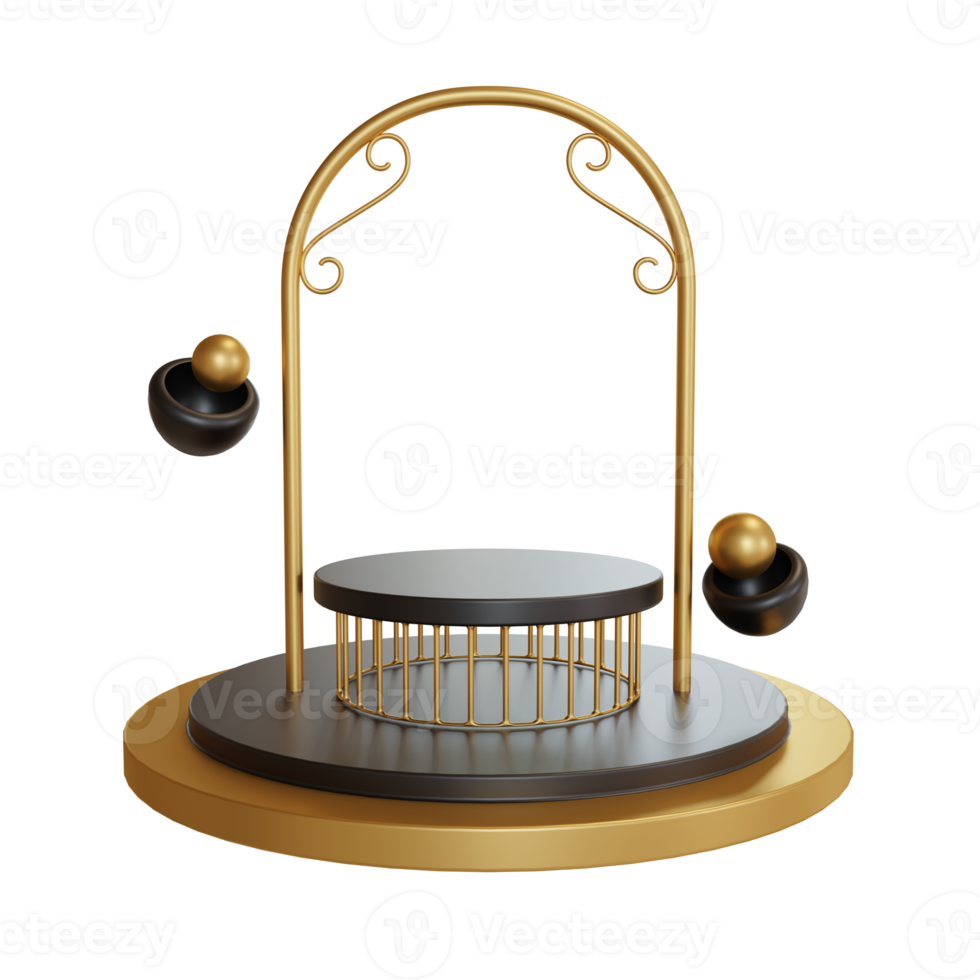 3d Illustration Object podium png