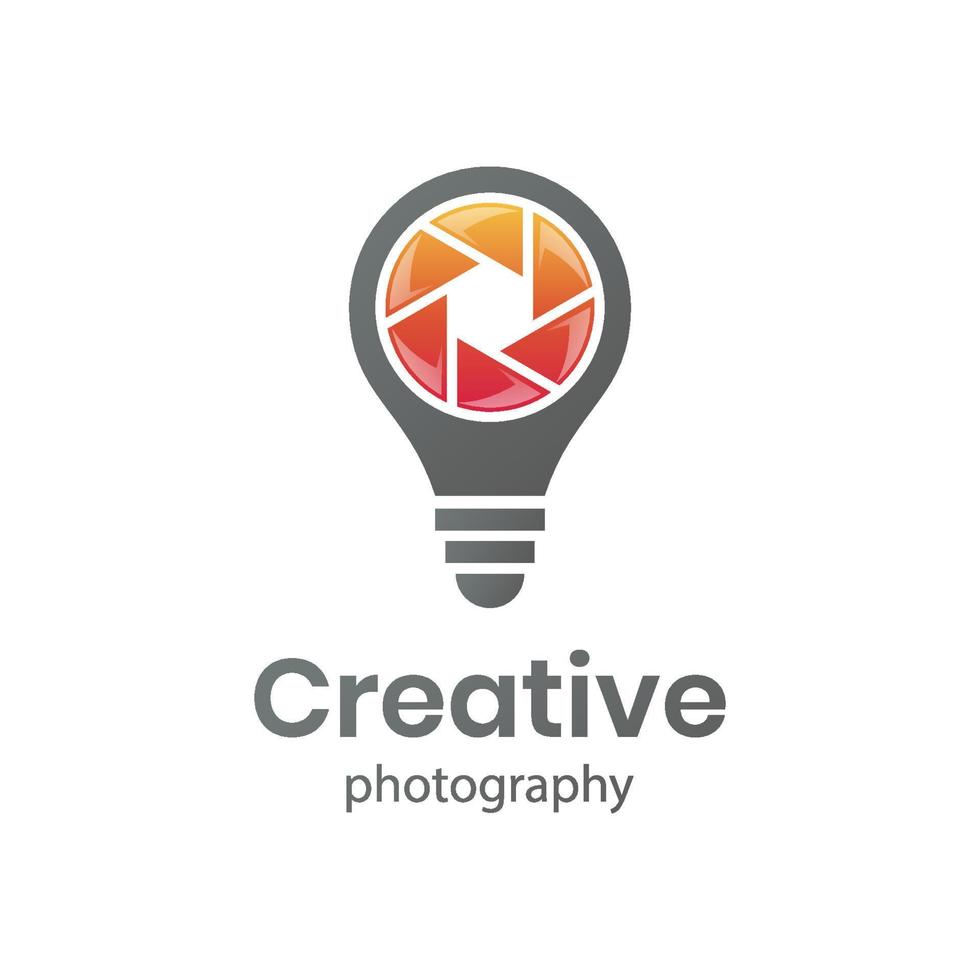 modern logos of creative camera photographer can be used film, movie, video, cinematography logo vector