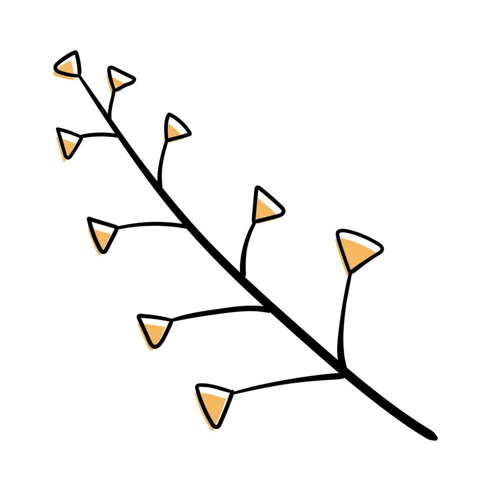 Hand Drawn Leaf Illustration vector