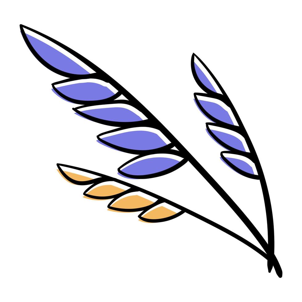 Hand Drawn Leaf Illustration vector