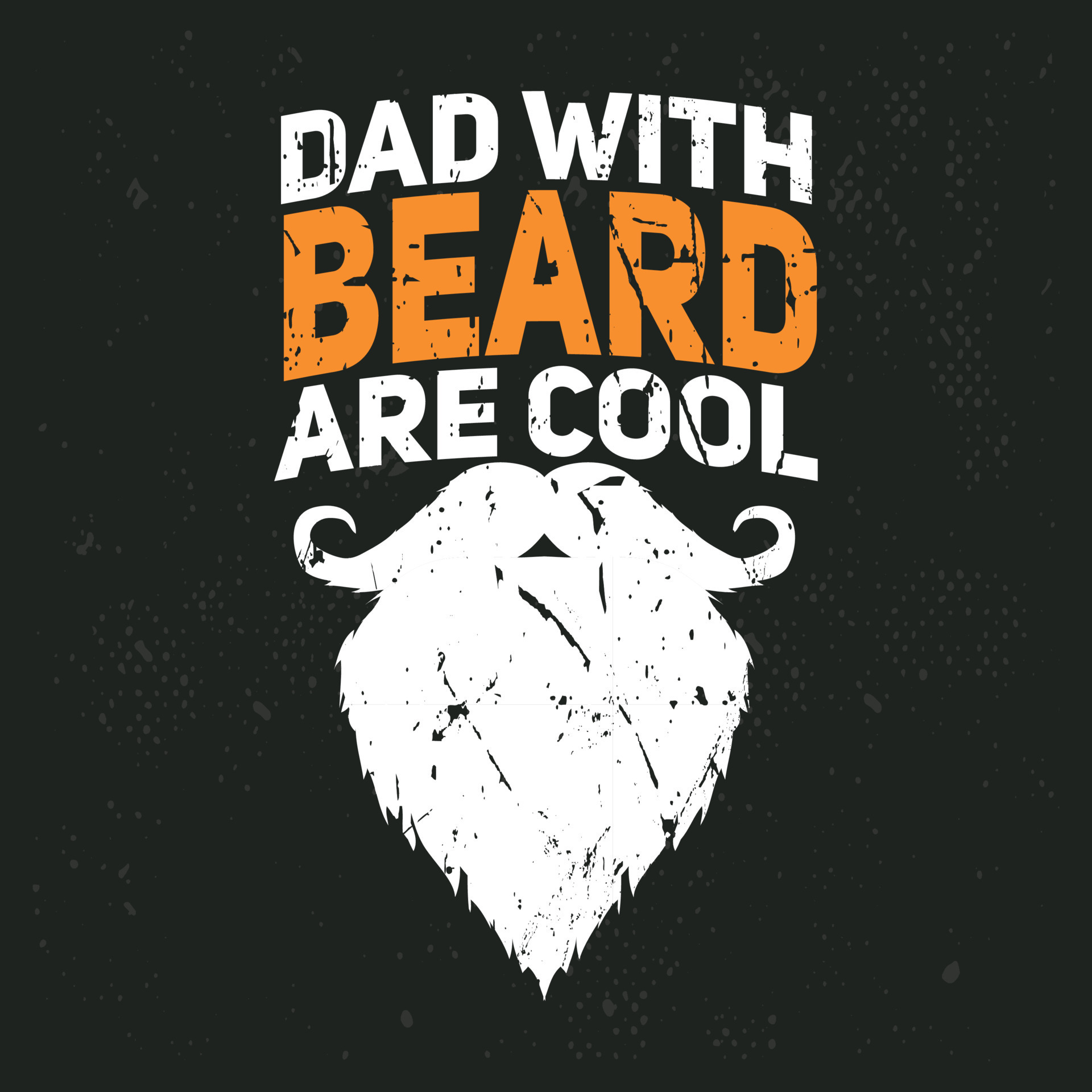 Dad with beard are cool Vintage T-shirt Design 8485116 Vector Art at