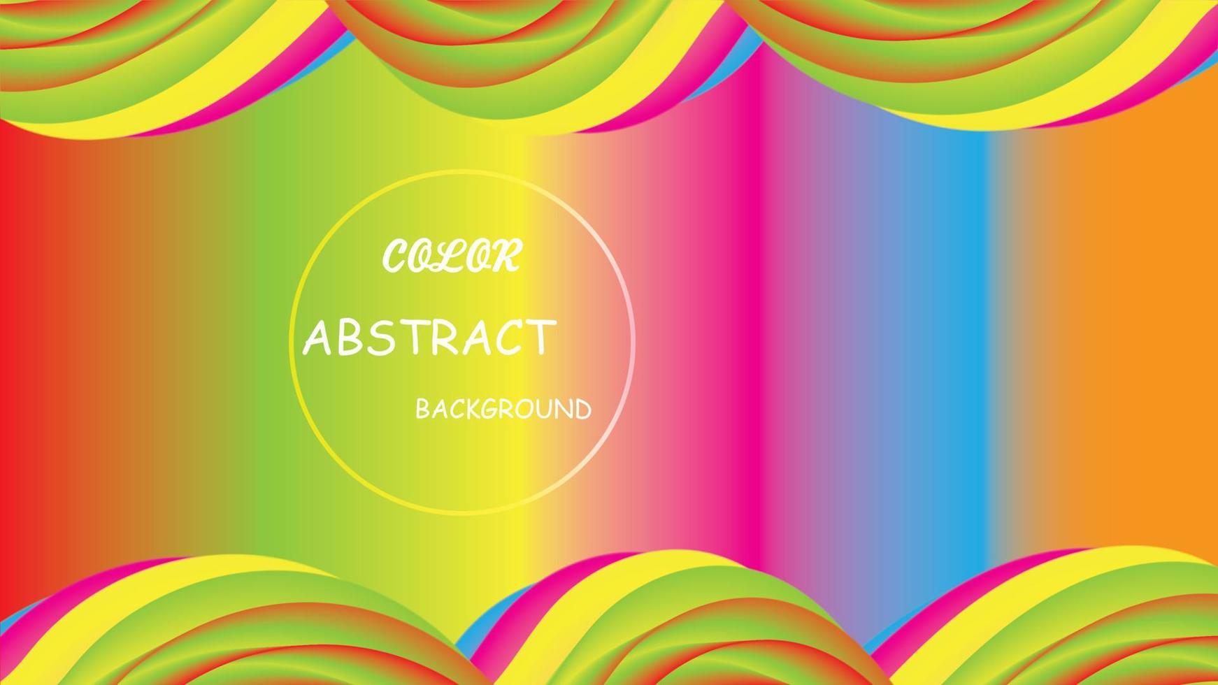 Background  Colorful gradient wave banner template with fluid wave shape design vector