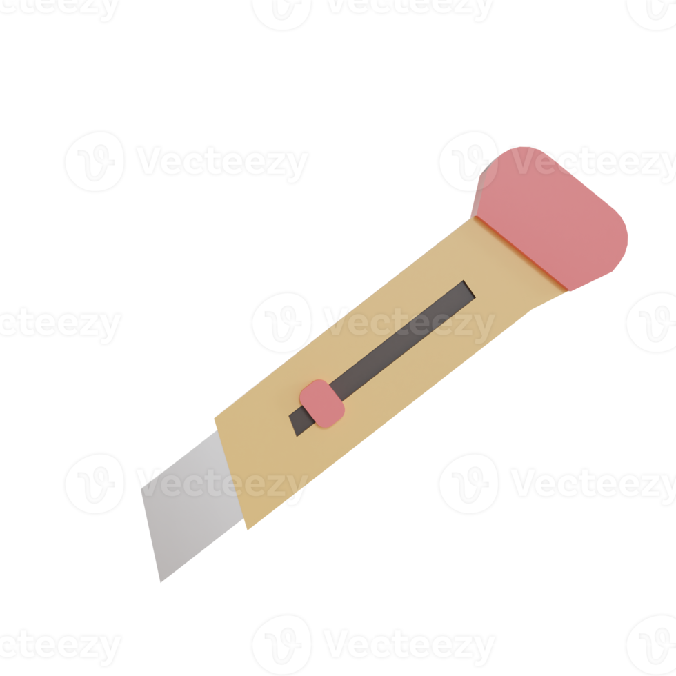 3d Illustration Object icon Cutter Can be used for web, app, info graphic, etc png