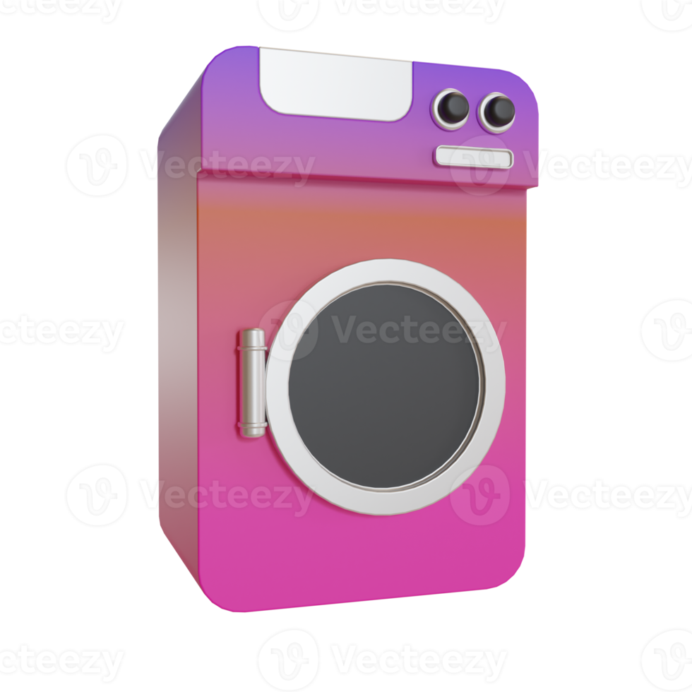 3d Illustration Object icon machine Laundry Can be used for web, app, info graphic, etc png