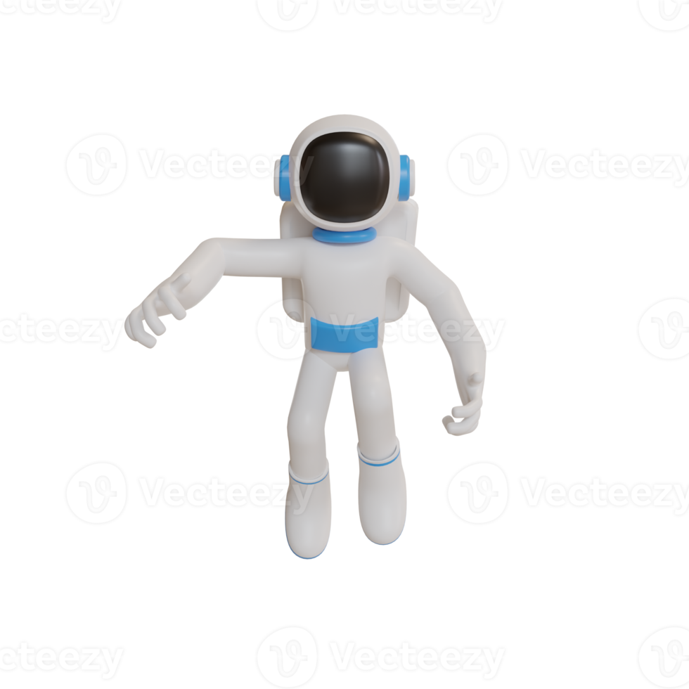 3d ilustración objeto personaje astronauta png