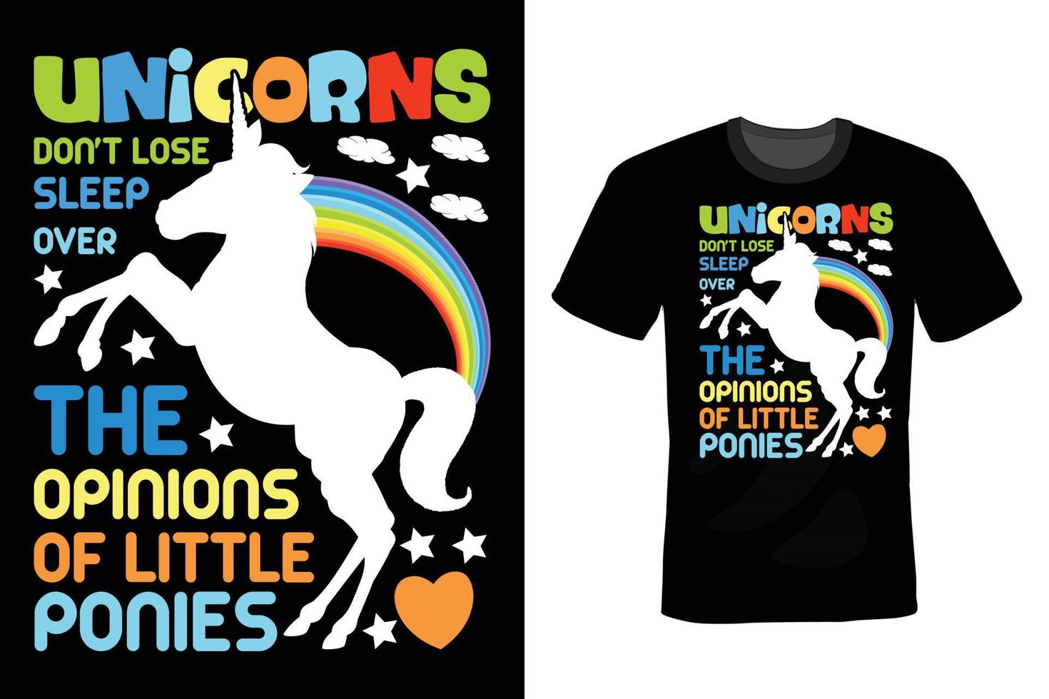 Unicorn T shirt design, vintage, typography vector