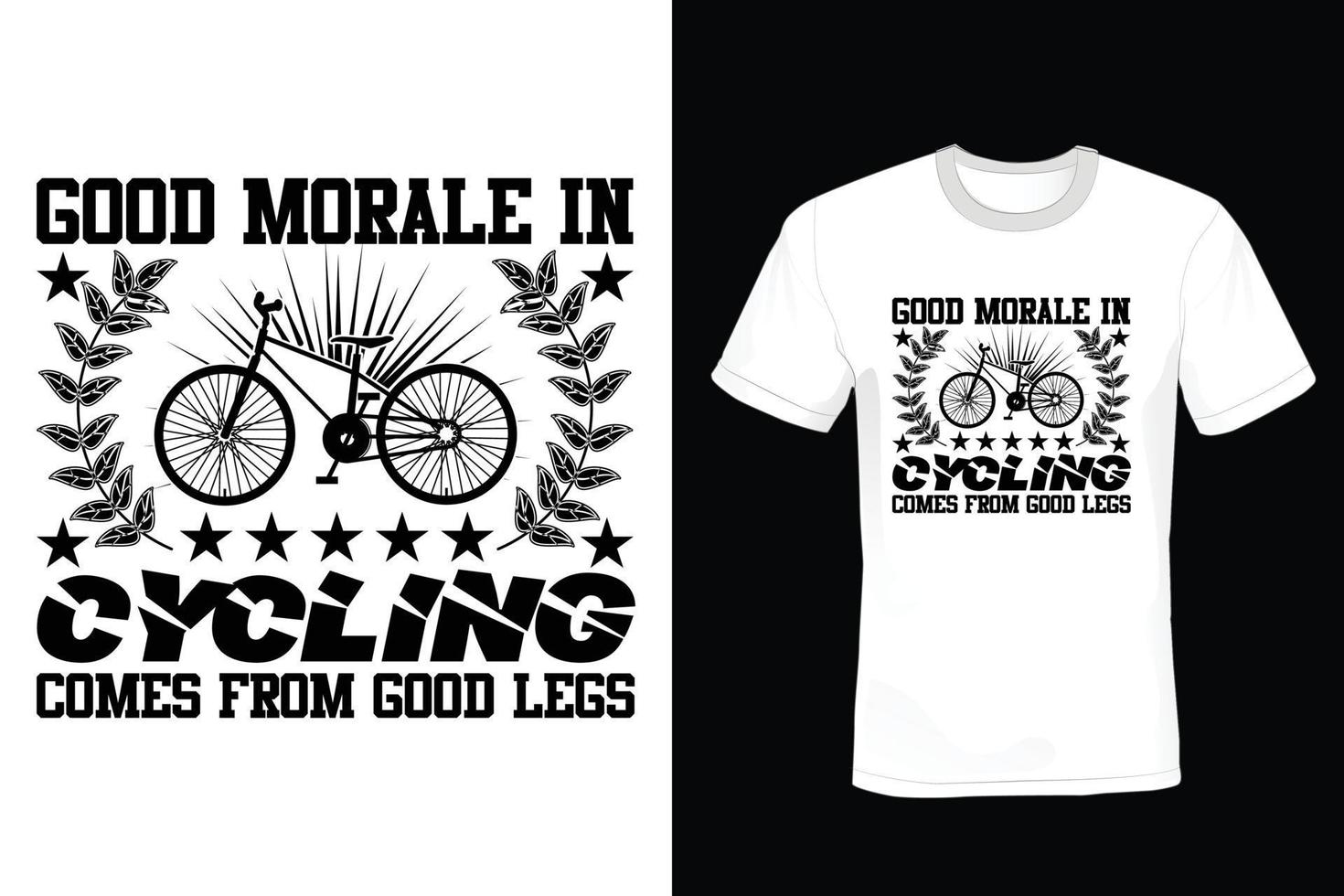 diseño de camiseta de cita de bicicleta, vintage, tipografía vector