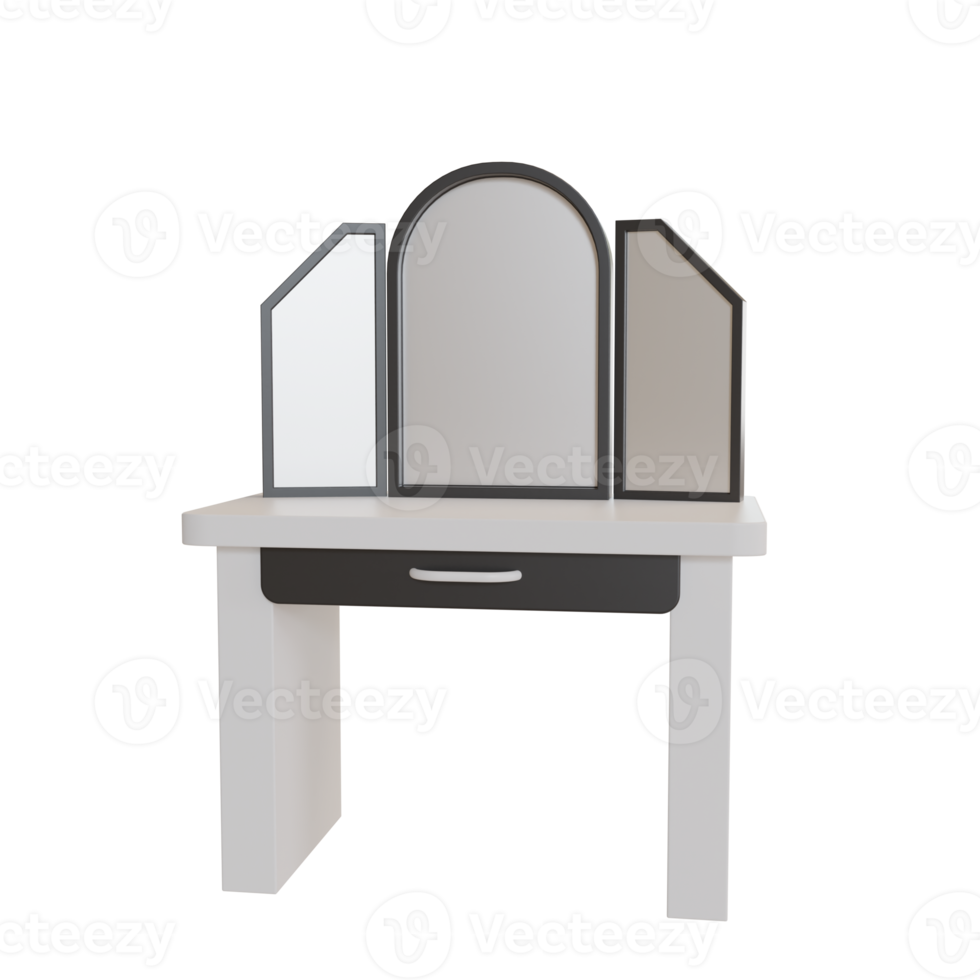 3d Illustration Object icon dressing table png