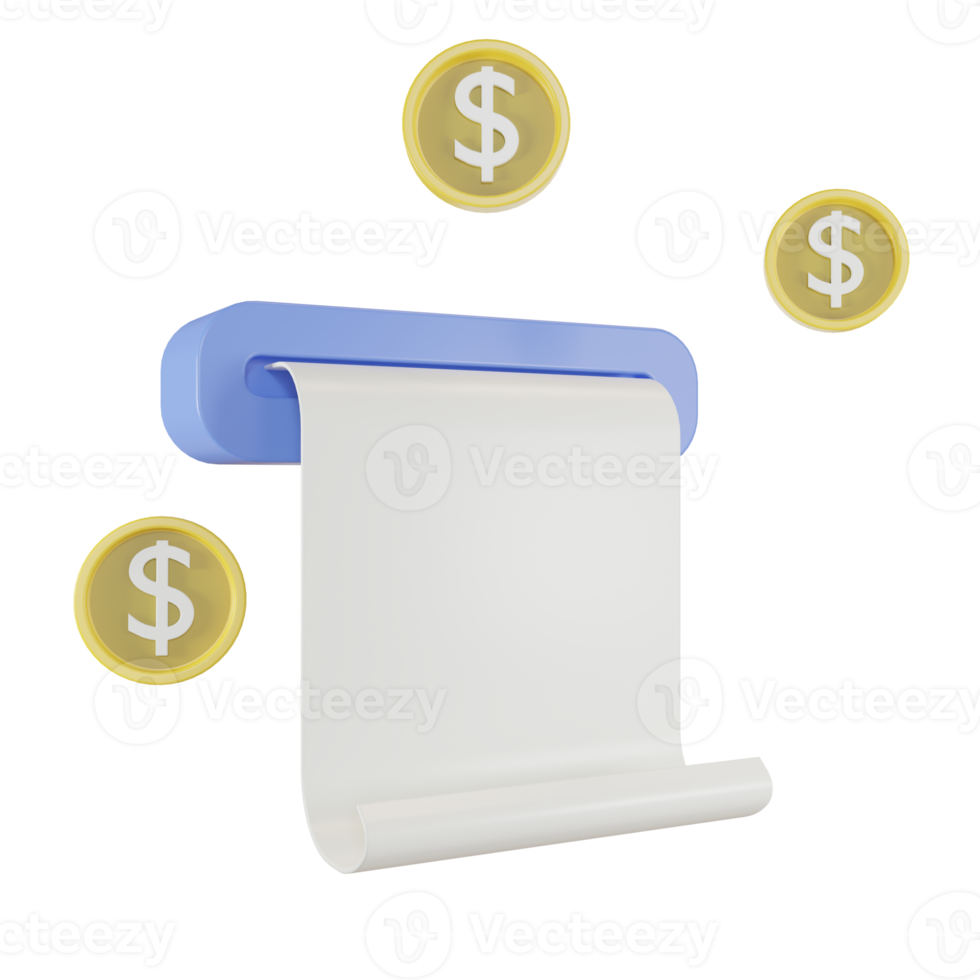 3d Illustration Object Icon Payment Bank png