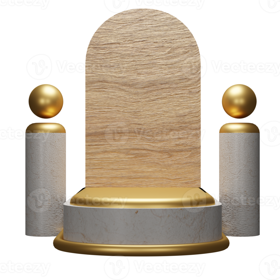 3d Illustration Object podium Can be used for web, app, info graphic, etc png