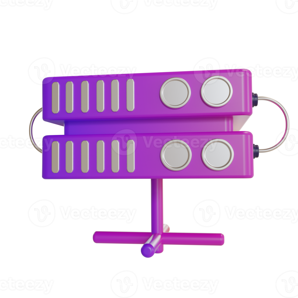 3d Illustration Object icon server png
