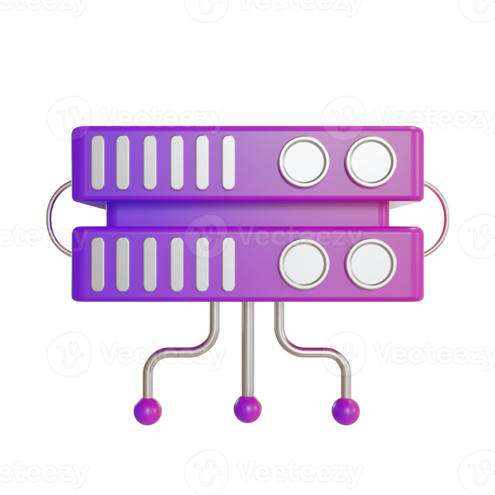 3d Illustration Object icon server png