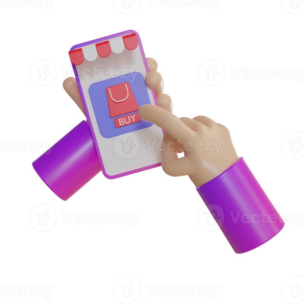 3d Illustration Object icon shop payment png