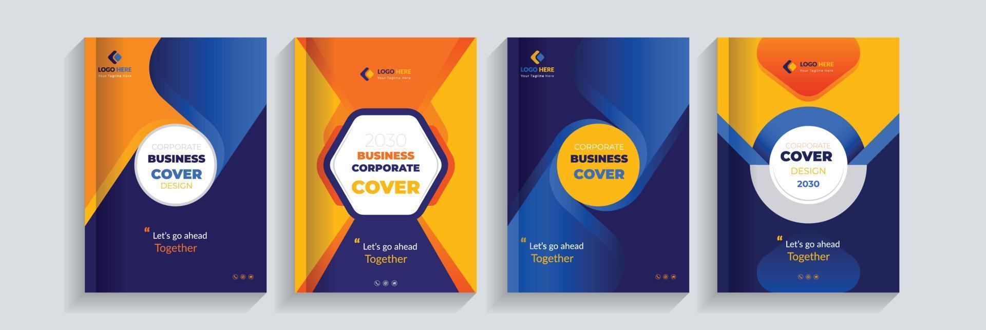 Corporate Cover Design Template Concept adept for multipurpose Projects vector