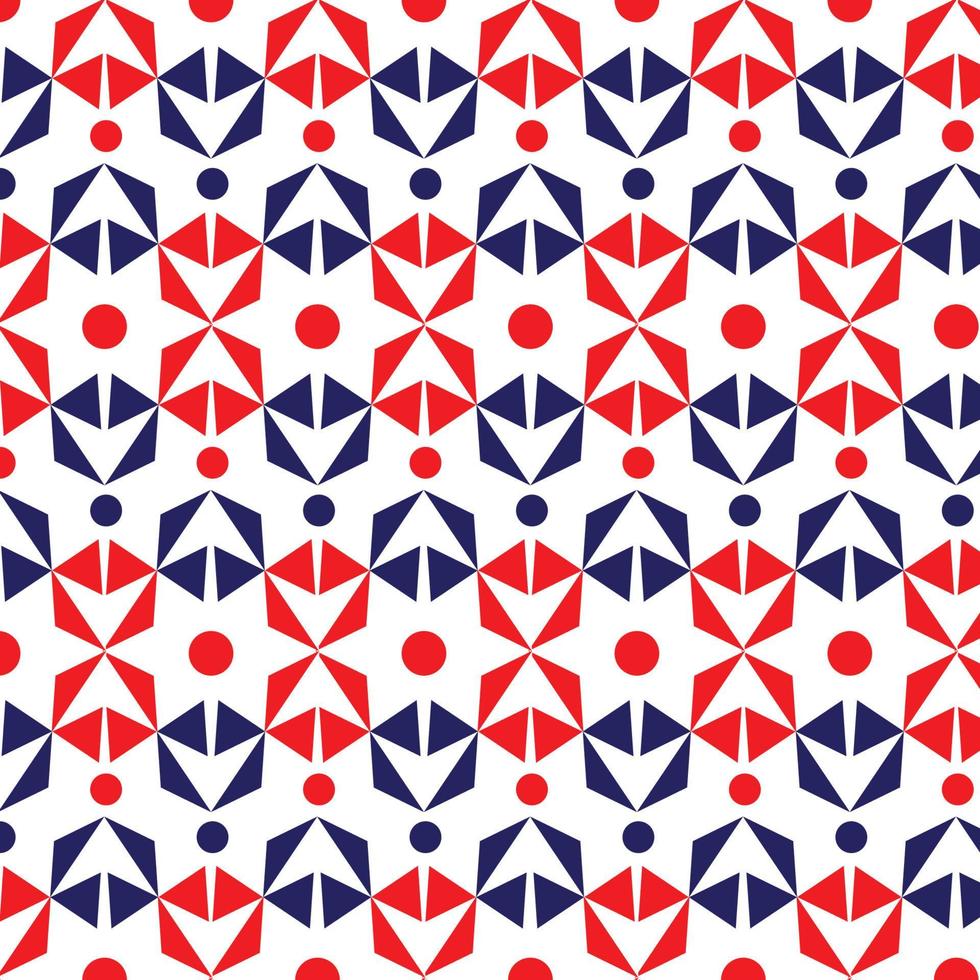 triangle geometric background pattern red blue vector