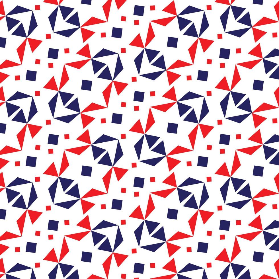 triangle geometric background pattern red blue vector