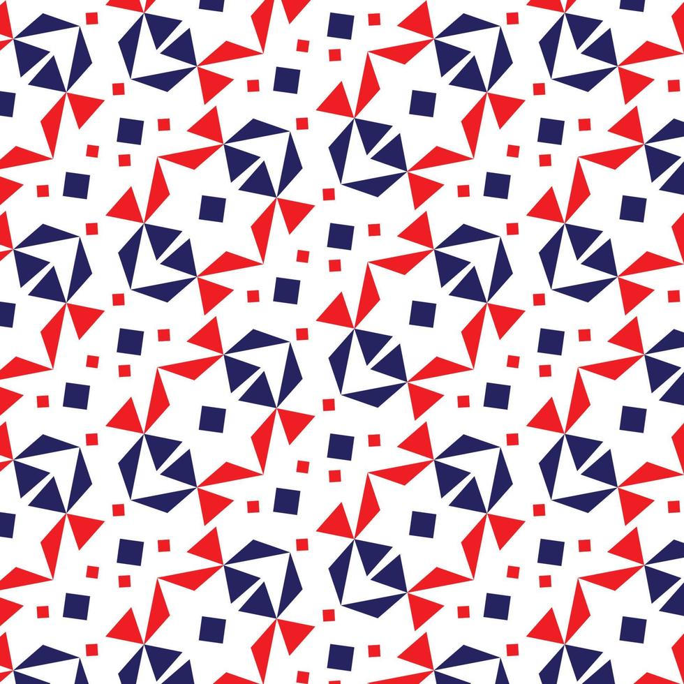 triangle geometric background pattern red blue vector