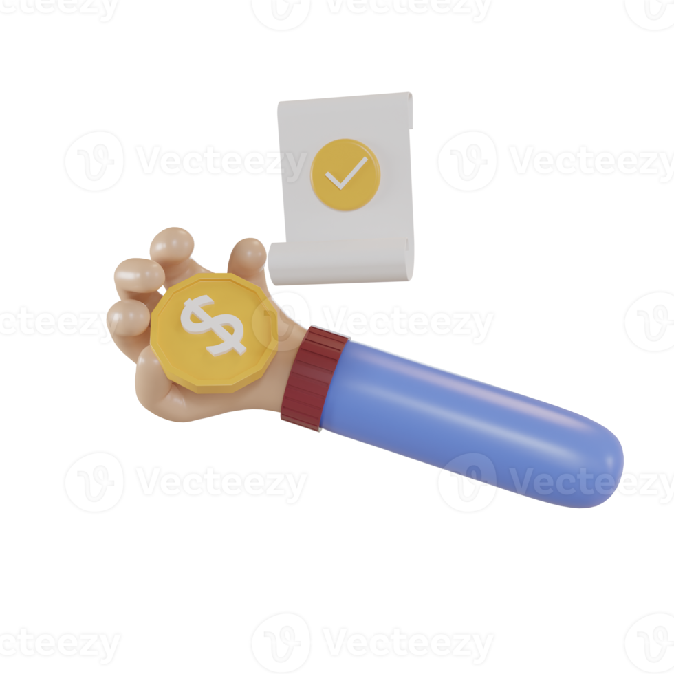 3d Illustration Object icon finance png