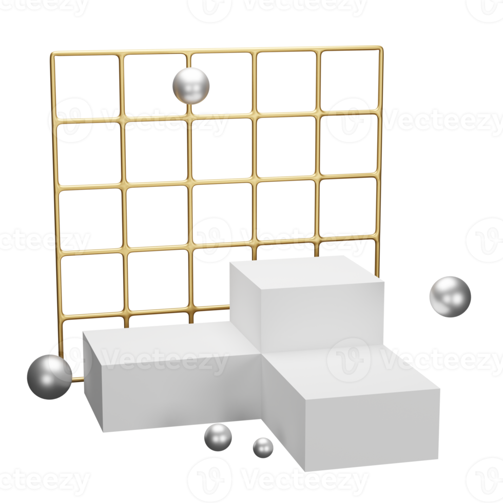 A escala de bens de objeto de ilustração 3d pode ser usada para web, aplicativo, gráfico de informações, etc. png