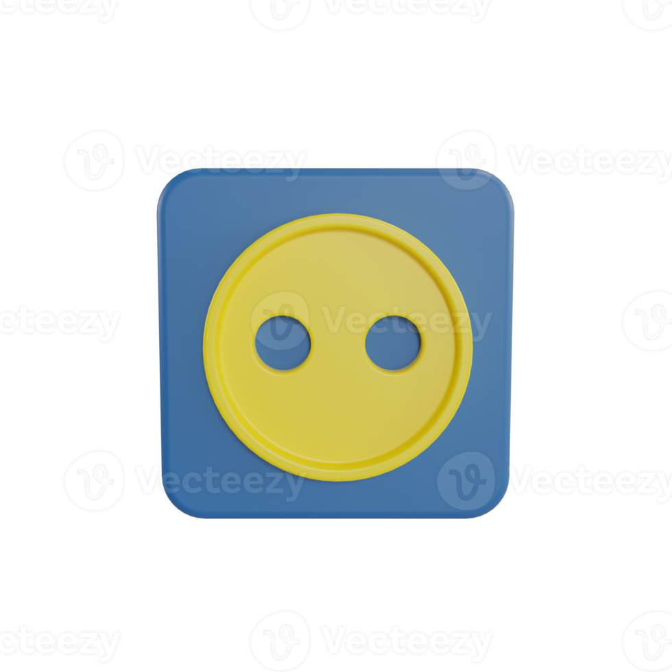 3D Illustration object icon socket png