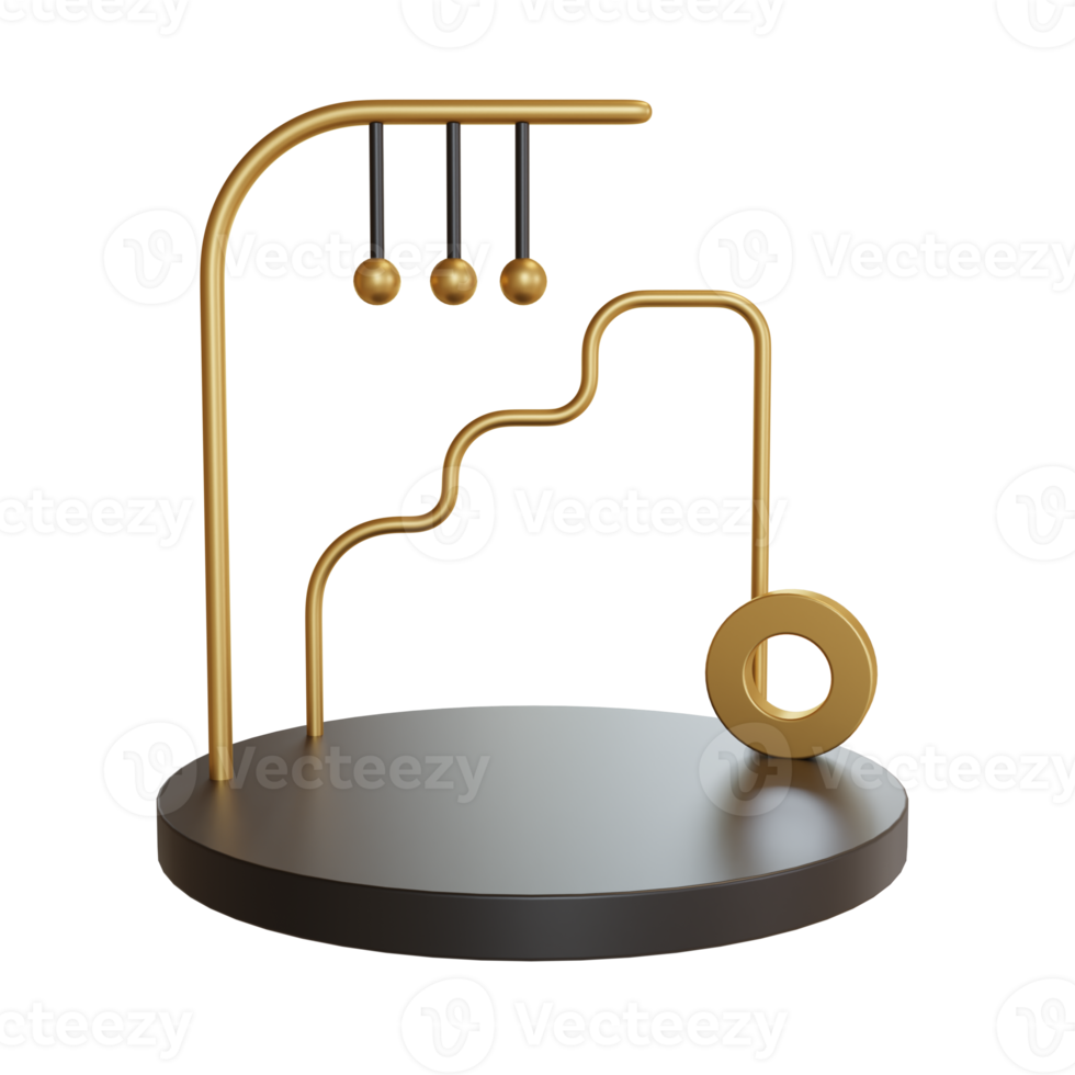 3d Illustration Object podium png