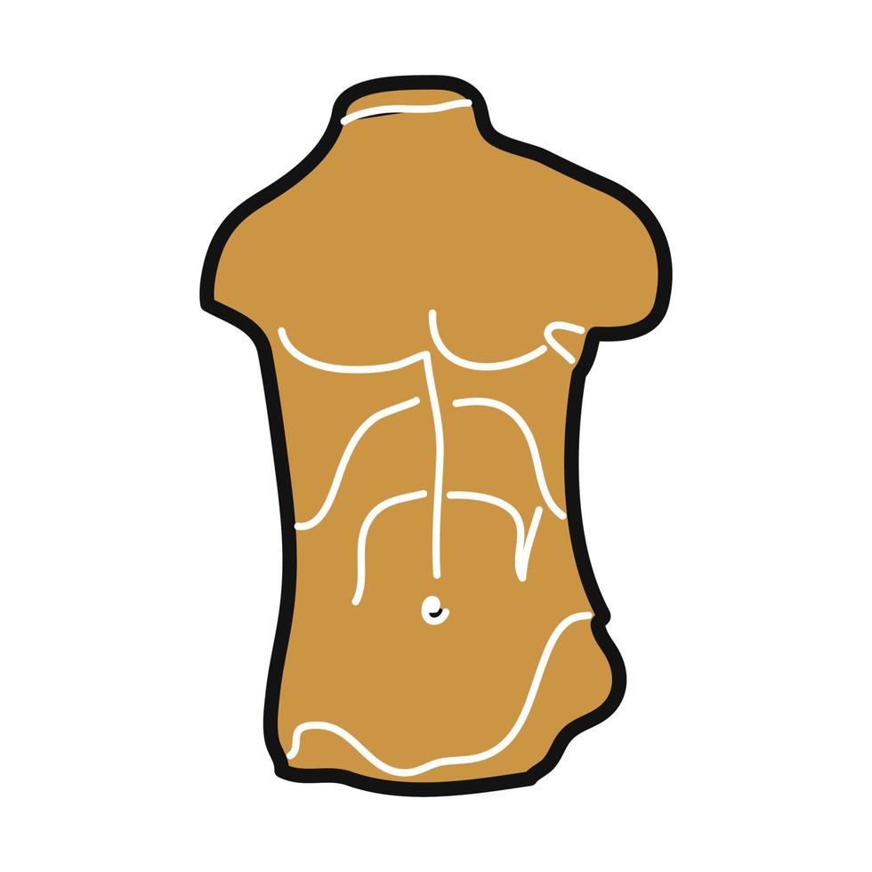 head of David the man, black and gold color. Greek sculpture, modern statue, geometric shapes vector
