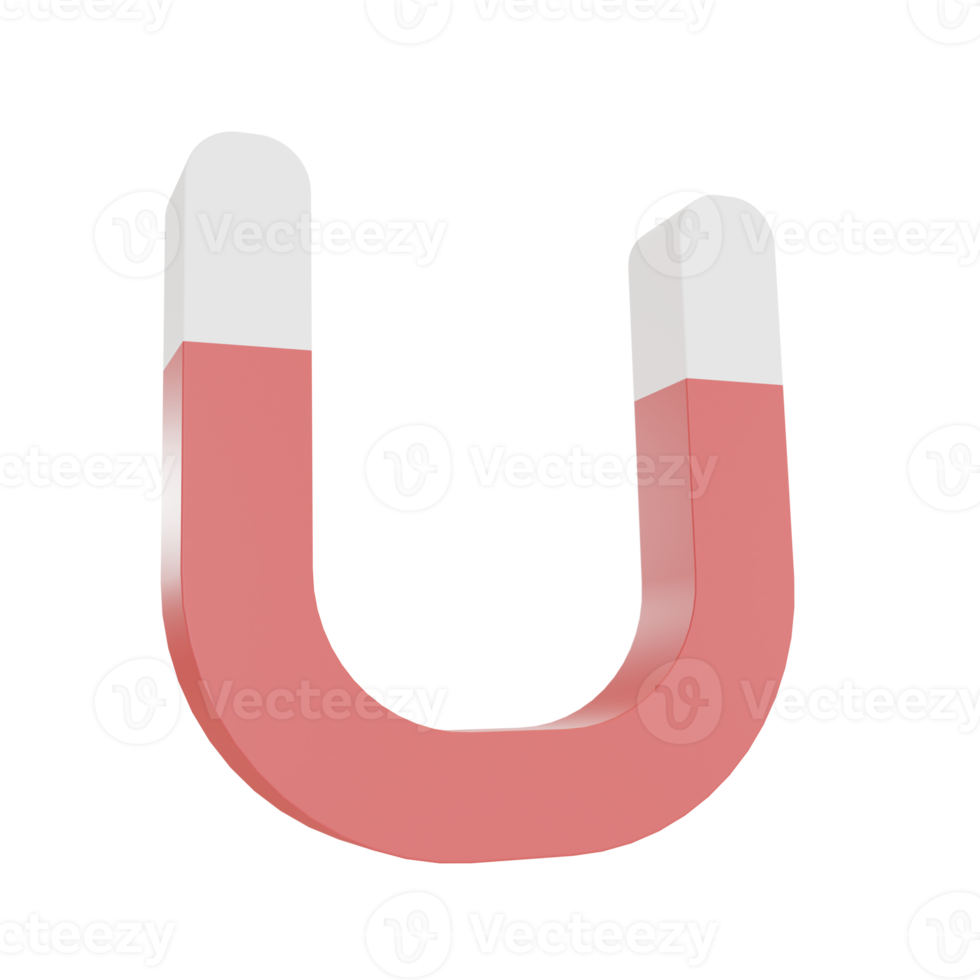 3d Illustration Object icon magnet Can be used for web, app, info graphic, etc png