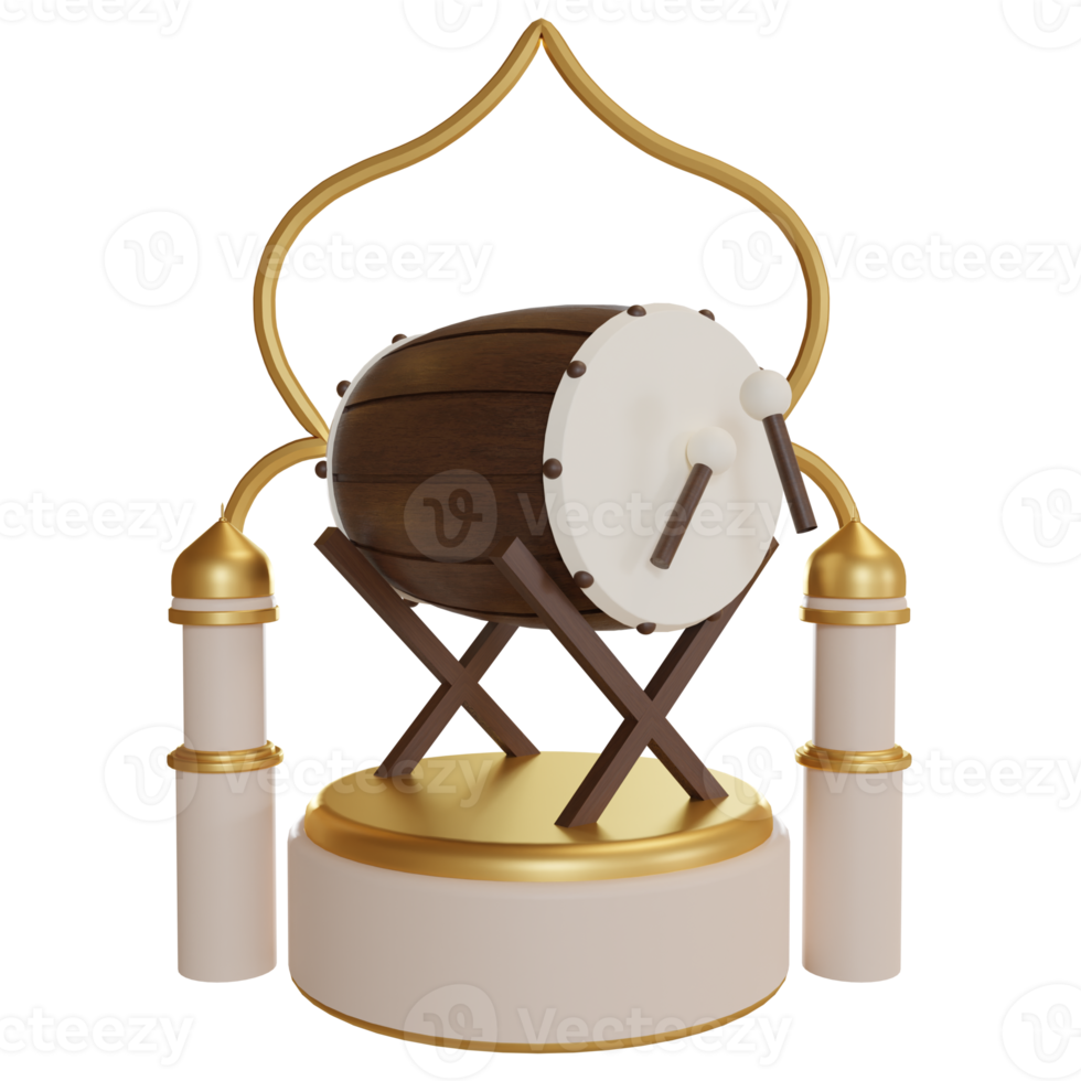 3d Illustration Object ramadan podium Can be used for web, app, info graphic, etc png