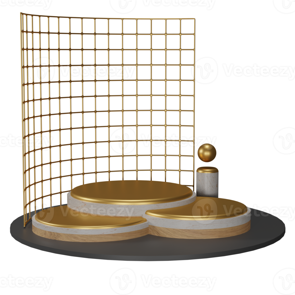 3d Illustration Object podium Can be used for web, app, info graphic, etc png