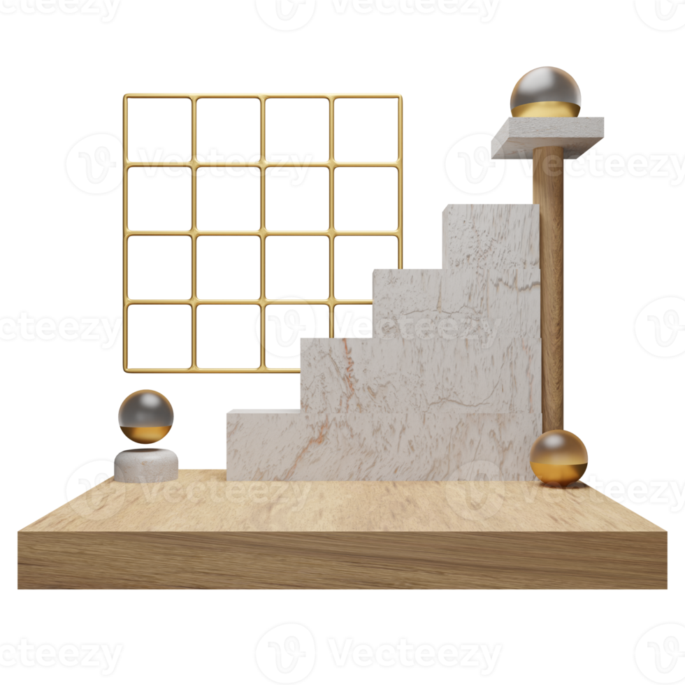 3d Illustration Object podium Can be used for web, app, info graphic, etc png