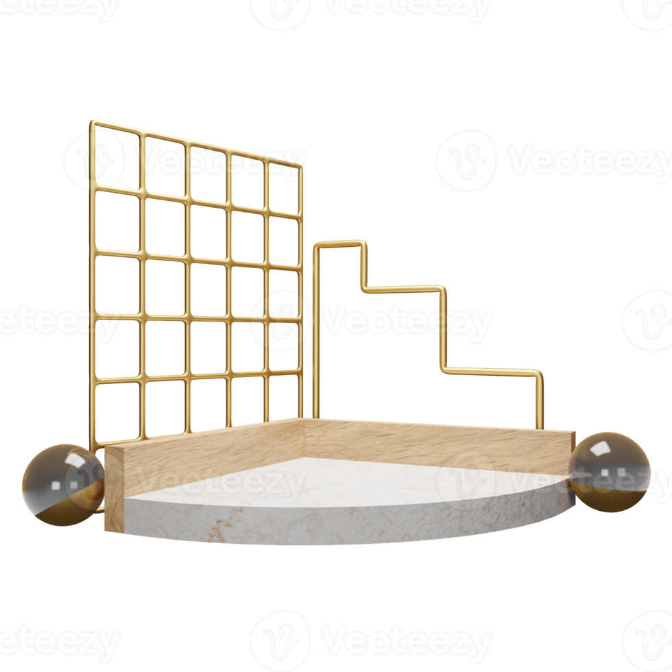 O pódio de objeto de ilustração 3D pode ser usado para web, aplicativo, gráfico de informações, etc. png