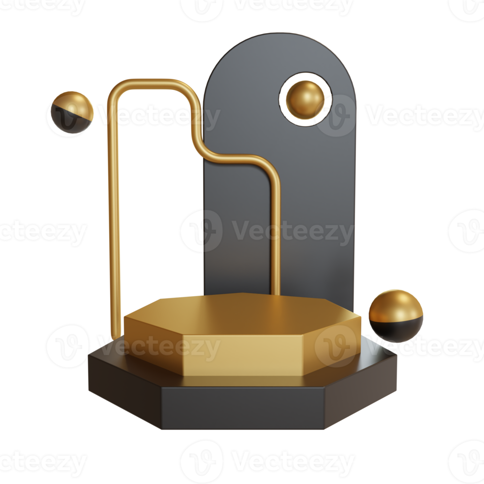 3D-Illustration Objekt Podium png