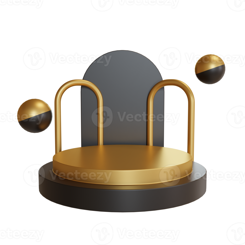 3d Illustration Object podium png